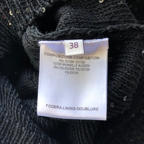 Stella McCartney Black Sequin Racerback Tank Top - Picture 6 of 12